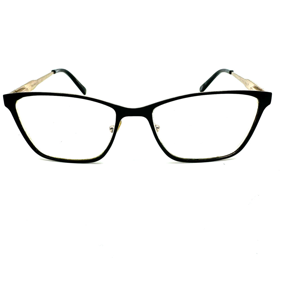 Vera Wang "Alva" flex hinges, 52-16-135, Black and Gold H10588